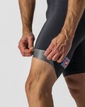 CASTELLI kratke hlače s tregerima - ENTRATA - crna