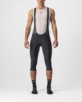 CASTELLI hlače 3/4 s tregerima - ENTRATA - crna