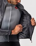 CASTELLI jakna otporna na vjetar - ARIA SHELL - siva