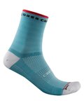 CASTELLI čarape klasične - ROSSO CORSA W 11 - svjetloplava