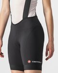 CASTELLI kratke hlače s tregerima - ENDURANCE W - crna
