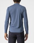 CASTELLI majica dugih rukava - TECH 2 HENLEY - plava
