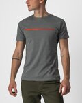 CASTELLI majica kratkih rukava - VENTAGLIO TEE - siva