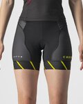 CASTELLI kratke hlače bez tregera - FREE W SHORT TRI - crna/svjetlozelena