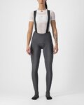 CASTELLI duge hlače s tregerima - FREE AERO RC W DT - siva