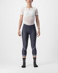 CASTELLI hlače 3/4 bez tregera - VELOCISSIMA THERMAL - plava