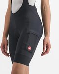 CASTELLI kratke hlače s tregerima - UNLIMITED CARGO W - crna