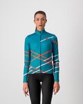 CASTELLI dres dugih rukava zimski - DIAGONAL - plava