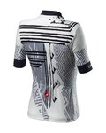 CASTELLI dres kratkih rukava - ASTRATTA - bijela/crna