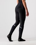 CASTELLI duge hlače s tregerima - POLARE W - crna