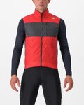 CASTELLI prsluk - UNLIMITED PUFFY - crvena/siva