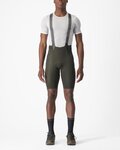 CASTELLI kratke hlače s tregerima - FREE UNLIMITED - zelena