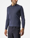 CASTELLI majica dugih rukava - TECH 2 HENLEY - plava
