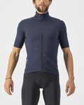 CASTELLI dres kratkih rukava - PERFETTO ROS 2 WIND - plava