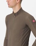 CASTELLI dres dugih rukava zimski - FLIGHT LS AIR - zelena