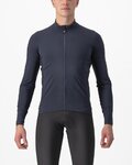 CASTELLI dres dugih rukava zimski - FLIGHT LS AIR - plava
