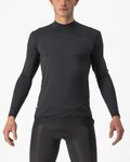 CASTELLI majica dugih rukava - BANDITO WOOL LS - crna
