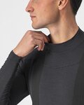 CASTELLI majica dugih rukava - BANDITO WOOL LS - crna