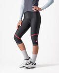 CASTELLI hlače 3/4 bez tregera - VELOCISSIMA THERMAL - crna