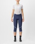 CASTELLI hlače 3/4 bez tregera - VELOCISSIMA THERMAL - plava