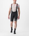CASTELLI kratke hlače s tregerima - PREMIO BLACK LTD EDITION - crna/bijela