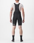 CASTELLI kratke hlače s tregerima - PREMIO BLACK LTD EDITION - crna/bijela