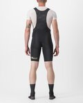 CASTELLI kratke hlače s tregerima - PREMIO BLACK LTD EDITION - crna/zlatna