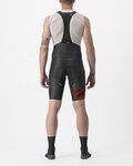 CASTELLI kratke hlače s tregerima - FREE AERO RC KIT - crna/crvena
