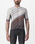 CASTELLI dres kratkih rukava - SPEED STRADA - siva