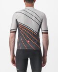 CASTELLI dres kratkih rukava - SPEED STRADA - siva