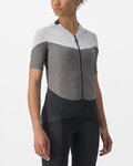 CASTELLI dres kratkih rukava - GRADIENT COLOR BLOCK - siva