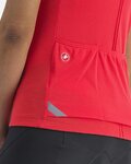 CASTELLI dres kratkih rukava - ANIMA - crvena