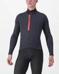 CASTELLI dres dugih rukava zimski - ENTRATA THERMAL - crna