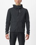 CASTELLI izolirana jakna - TRAIL HOODIE - crna