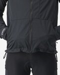 CASTELLI izolirana jakna - TRAIL HOODIE - crna