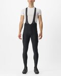CASTELLI duge hlače s tregerima - UNLIMITED THERMAL - crna