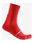 CASTELLI čarape klasične - RE-CYCLE THERMAL 18 - crvena