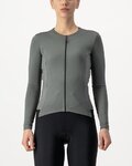 CASTELLI dres dugih rukava zimski - FLY LS W - siva