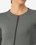 CASTELLI dres dugih rukava zimski - FLY LS W - siva