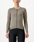 CASTELLI dres dugih rukava zimski - FLY LS W - smeđa