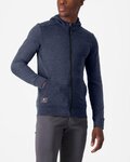 CASTELLI dukserica - MILANO 2 FULL ZIP FLEECE - plava