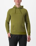 CASTELLI dukserica - LOGO HOODIE - zelena