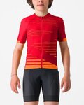 CASTELLI dres kratkih rukava - AERO KID - crvena