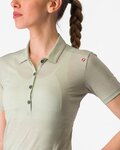 CASTELLI Polo majica - MERINO W POLO - zelena