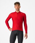 CASTELLI dres dugih rukava zimski - ESPRESSO THERMAL - crvena