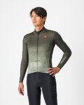 CASTELLI dres dugih rukava zimski - UNLIMITED THERMAL - zelena