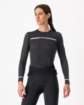CASTELLI majica dugih rukava - MERINO SEAMLESS W - crna