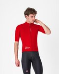 CASTELLI jakna otporna na vjetar - DO.DI.CI. SHORT SLEEVE - crvena