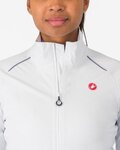 CASTELLI vodootporna jakna - EMERGENCY 3 W RAIN - bijela