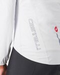 CASTELLI vodootporna jakna - EMERGENCY 3 W RAIN - bijela
